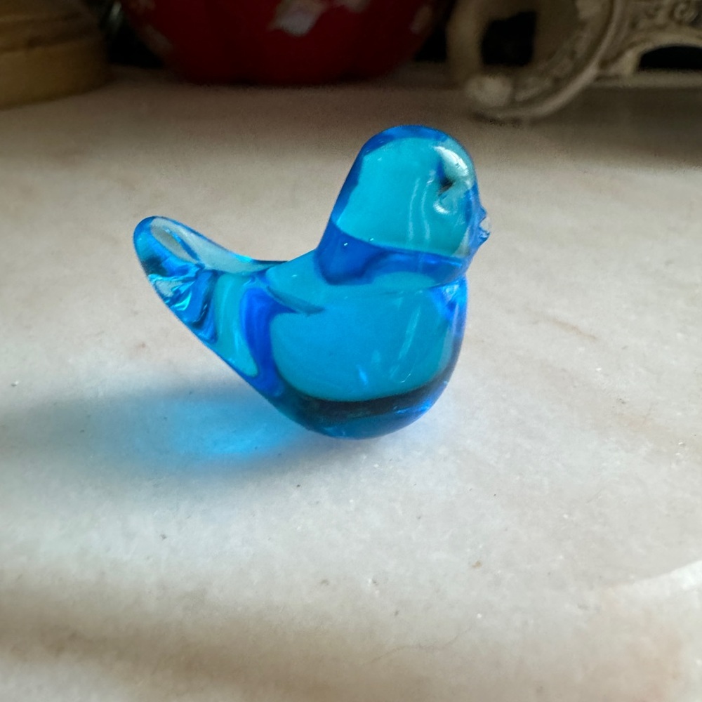 Blue Bird Miniature Glass